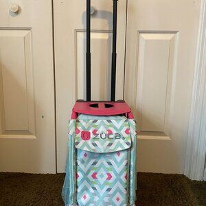 Zuca rolling bag with built-in in seating